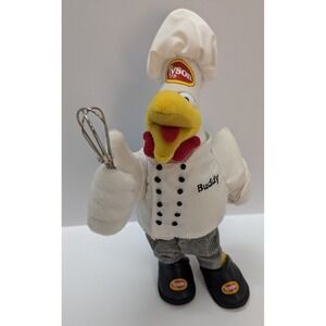 Tyson Chicken "Buddy" Chef Plush 10" Advertising Mascot Stuffed Animal Whisk